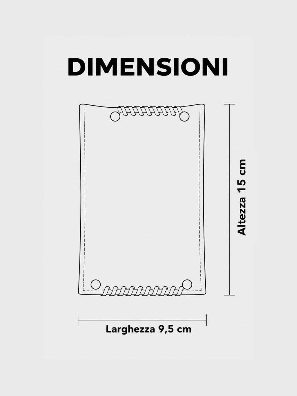 Portafoglio per carte, banconote e passaporto “Viaggio”
