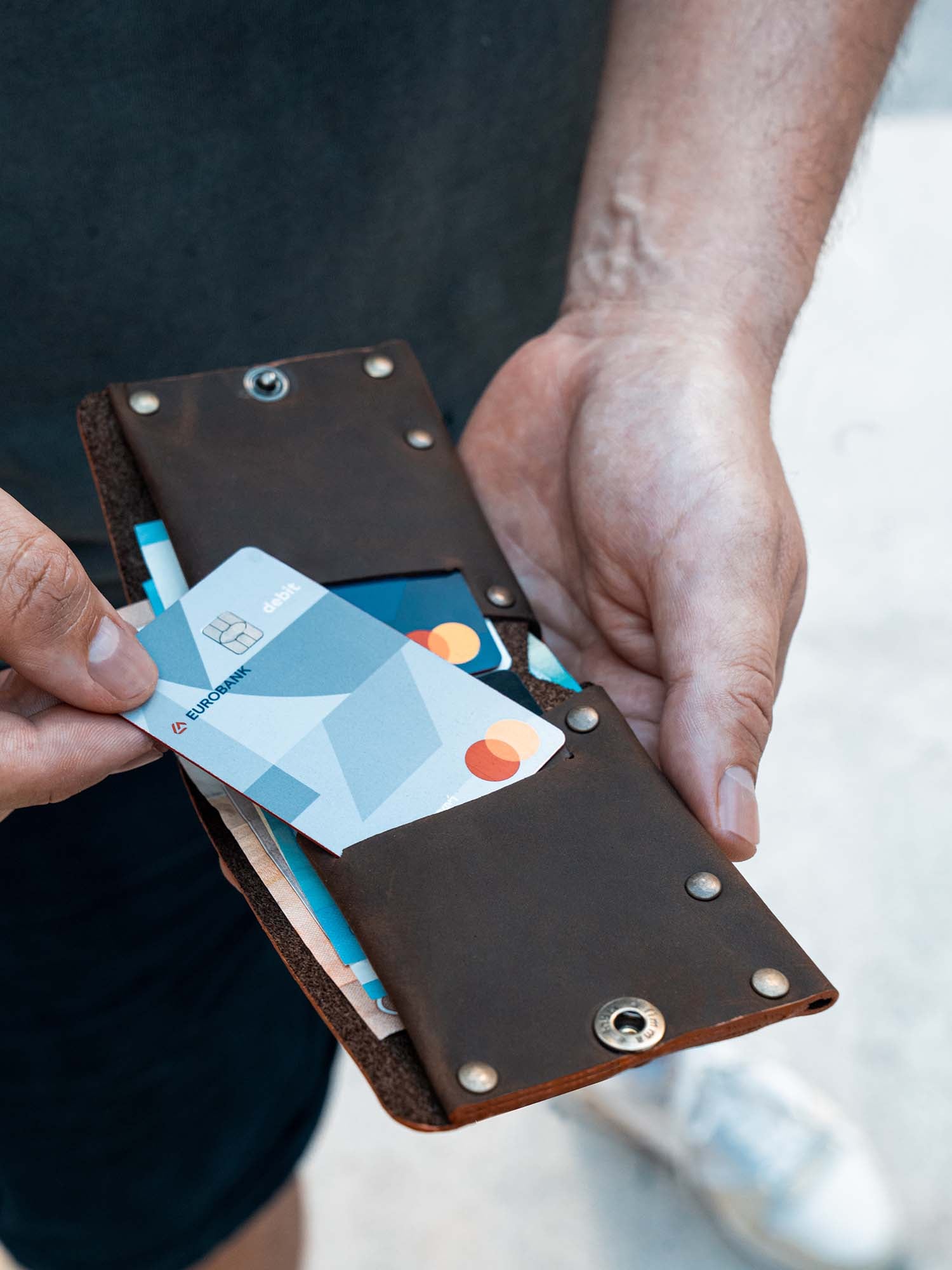 Portafoglio per carte, monete e banconote “Atlas”
