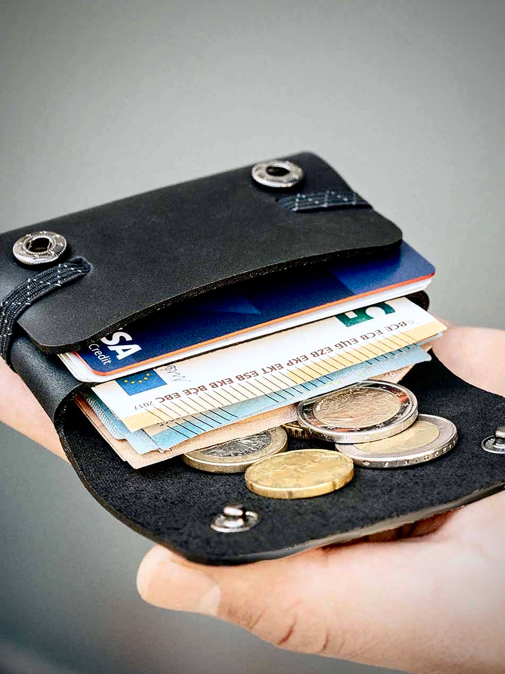 Portafoglio per carte, banconote e monete “Compatto”