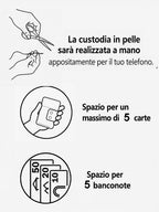 Custodia per telefono con portafoglio “Pratica”