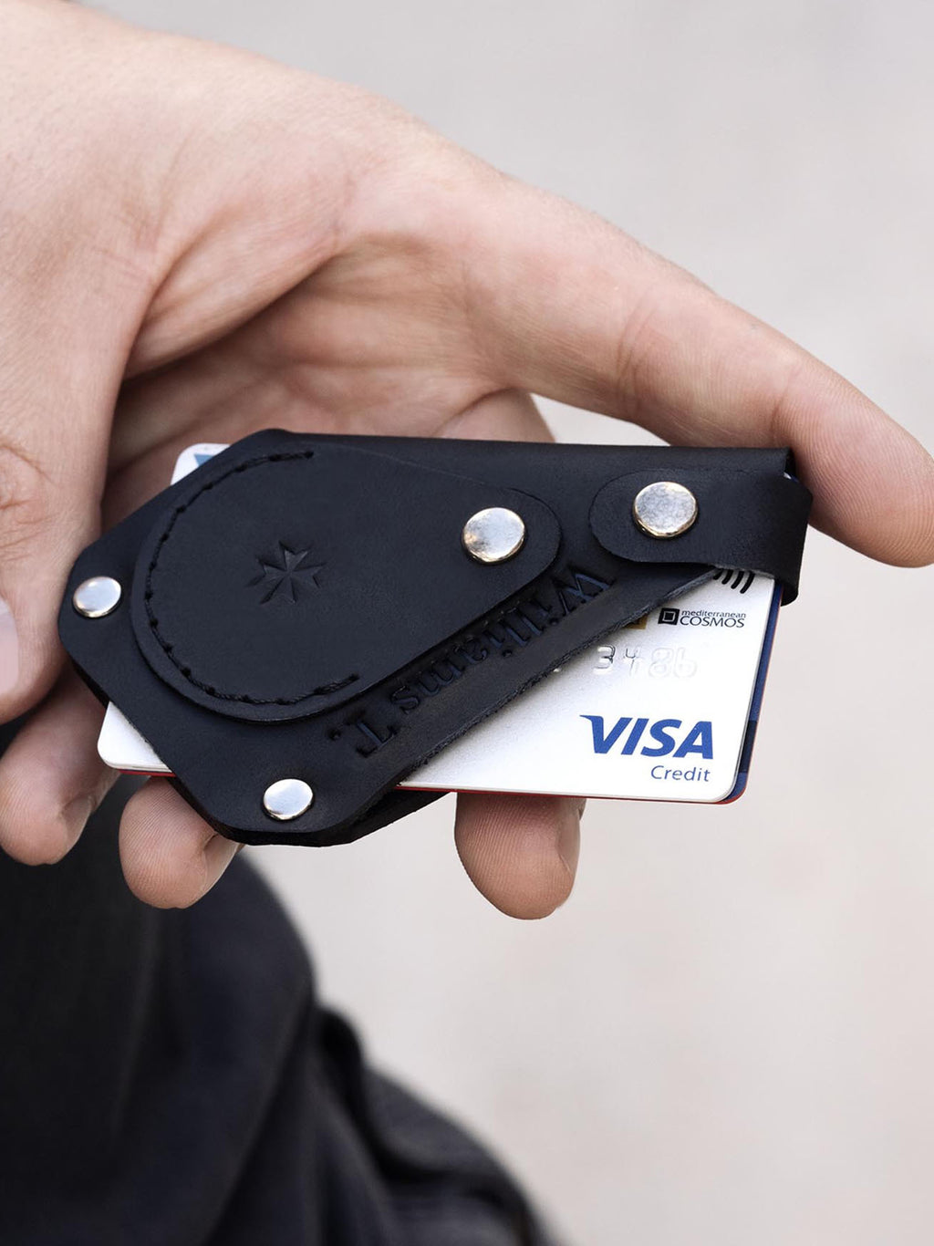 Portafoglio per carte, banconote e monete “Trigono”