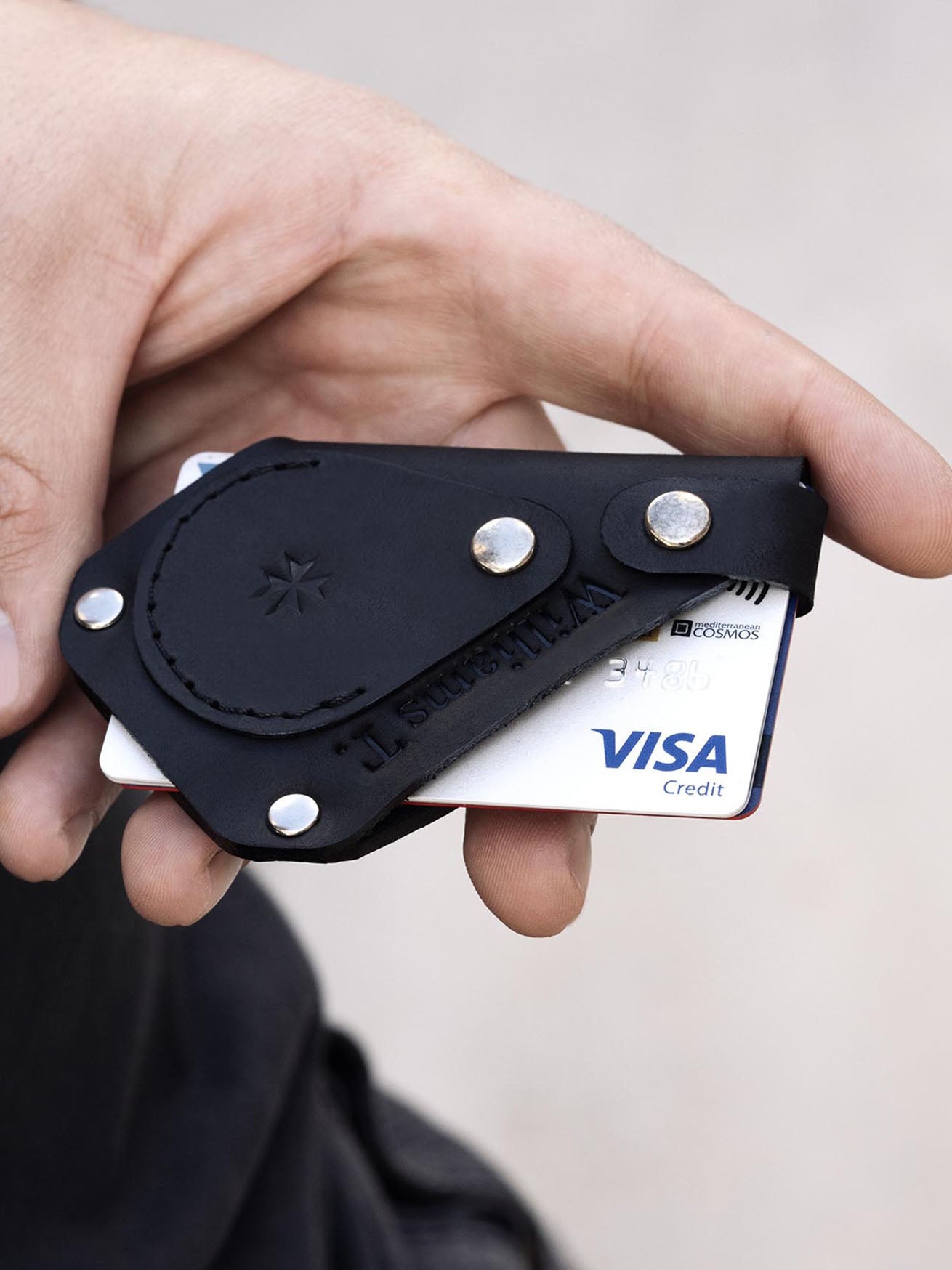 Portafoglio per carte, banconote e monete “Trigono”