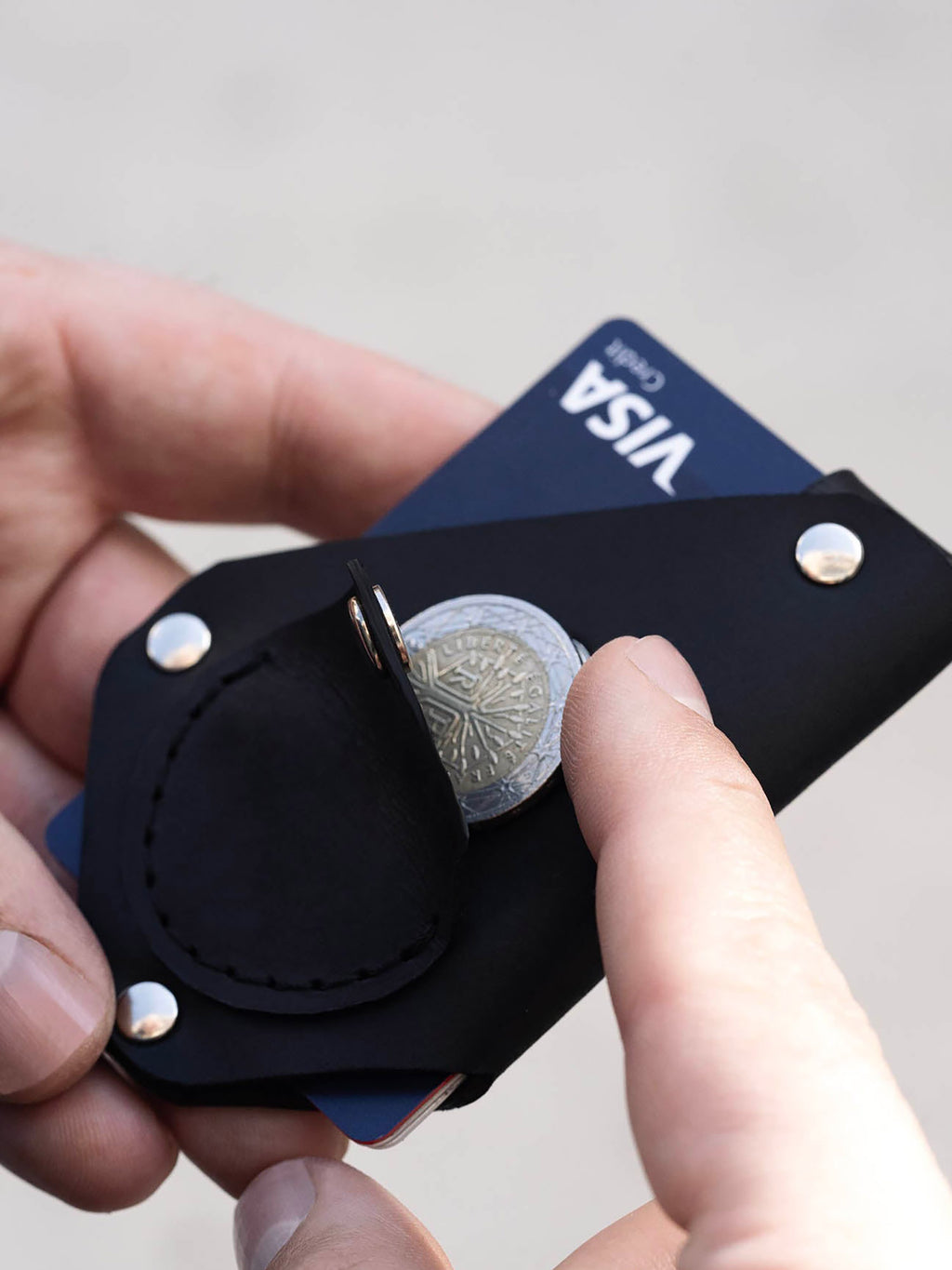 Portafoglio per carte, banconote e monete “Trigono”