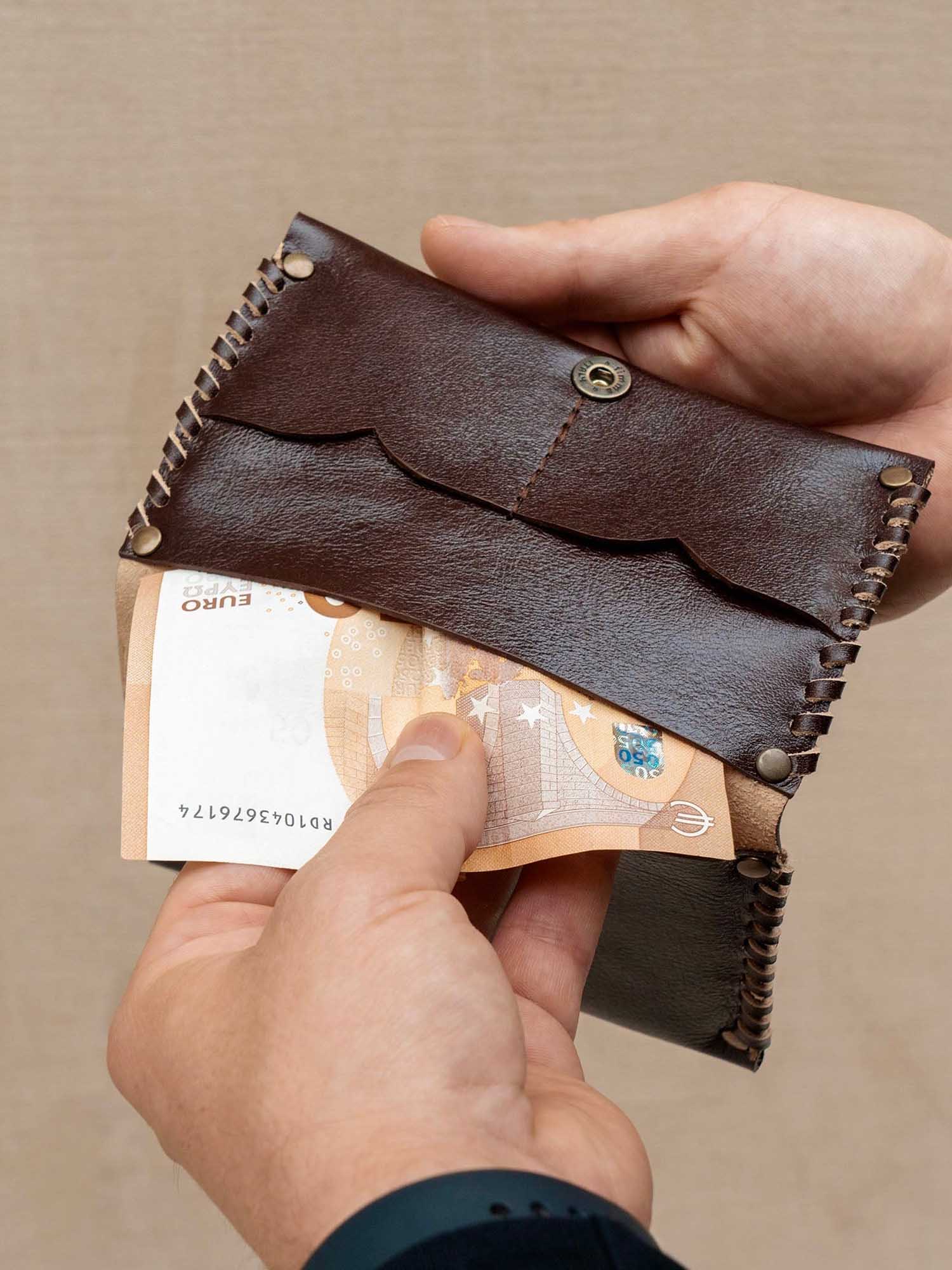 Portafoglio per carte, banconote e passaporto “Viaggio”